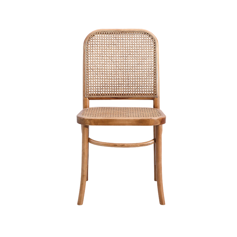 Stuhl aus geflochtenem Rattan-Holz